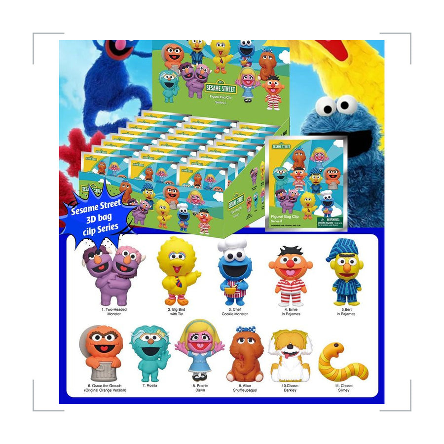 Sesame Street PVC Blind Bag Keychain