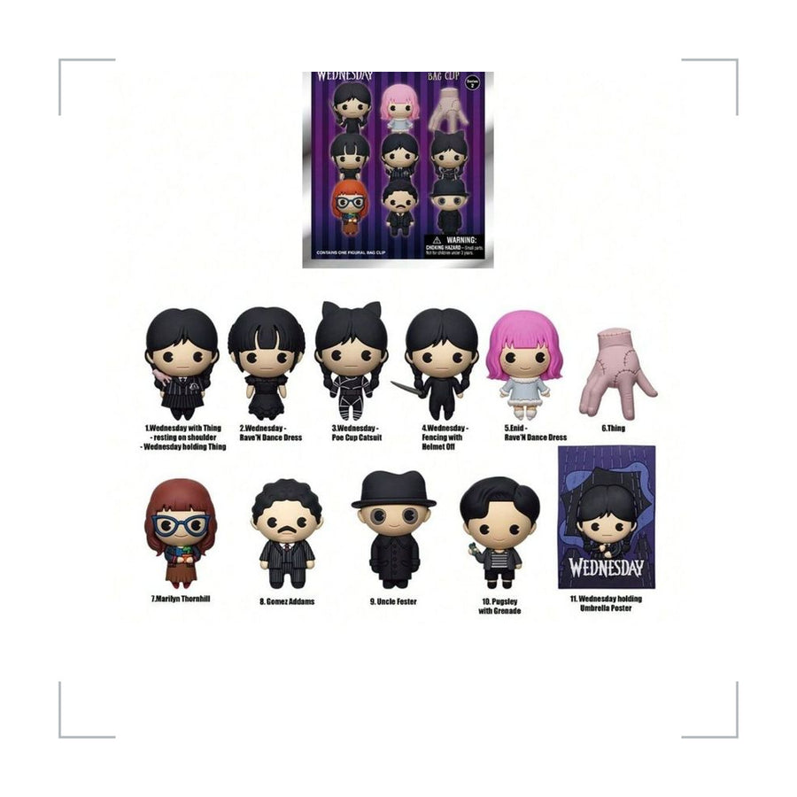 Wednesday PVC Blind Bag Keychain