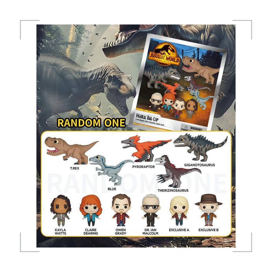 Jurassic World PVC Blind Bag Keychain