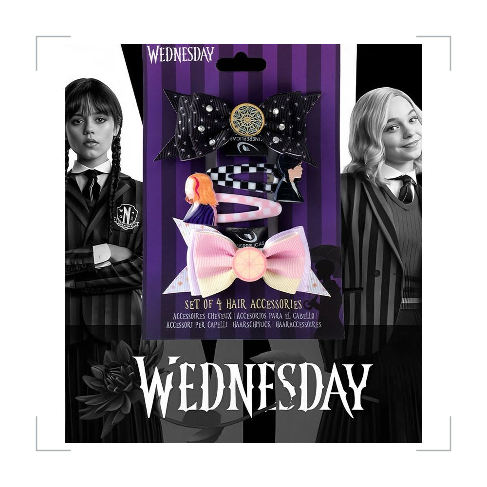 [BG_UNKNOWN] Wednesday Hair Clip Set