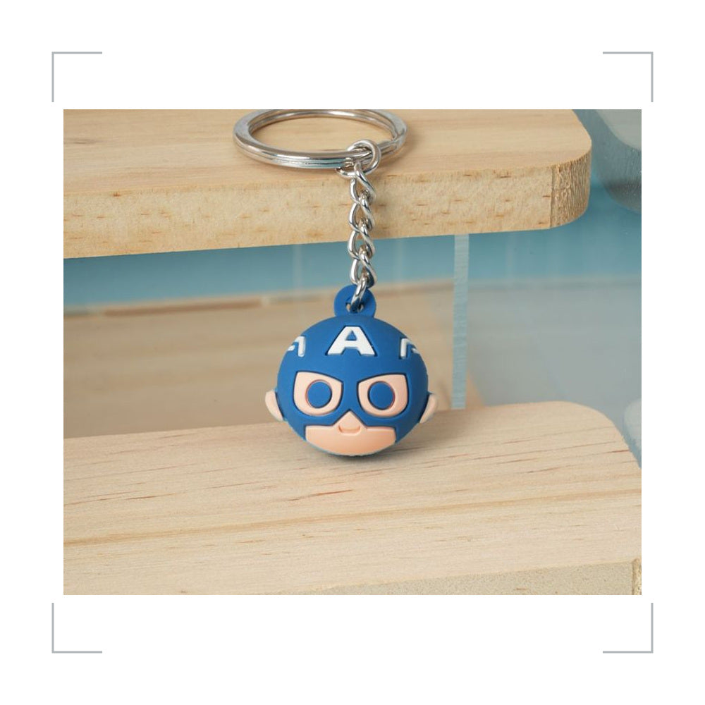 [BG_UNKNOWN] Captain America PVC Keychain 2