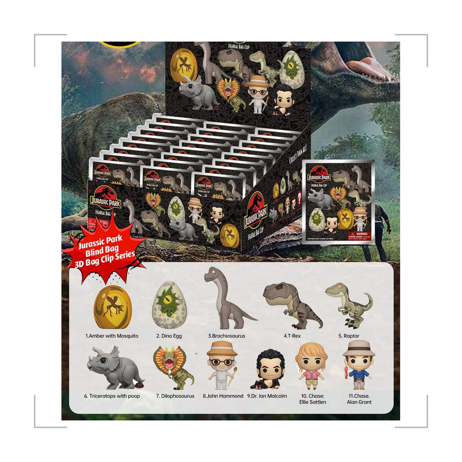 Jurassic World PVC Blind Bag Keychain