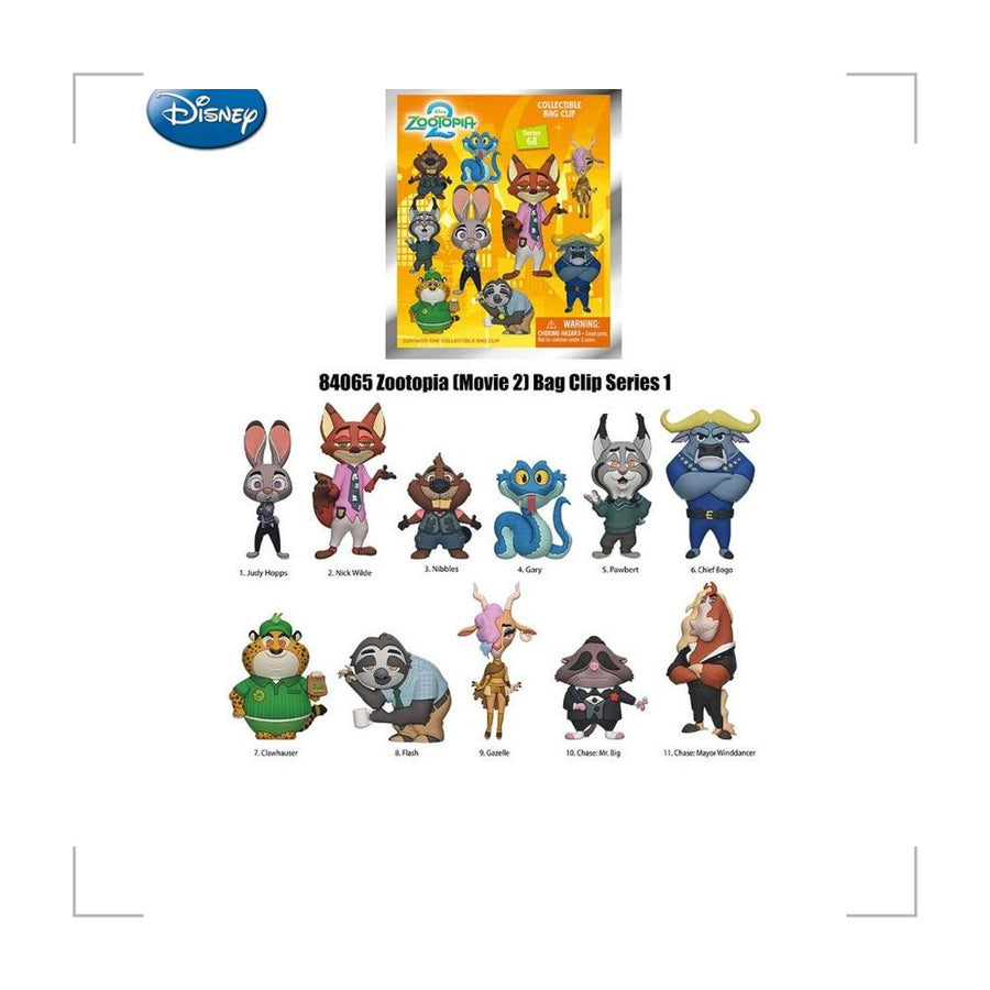 [BG_UNKNOWN] Zootopia PVC Blind Bag Keychain 2