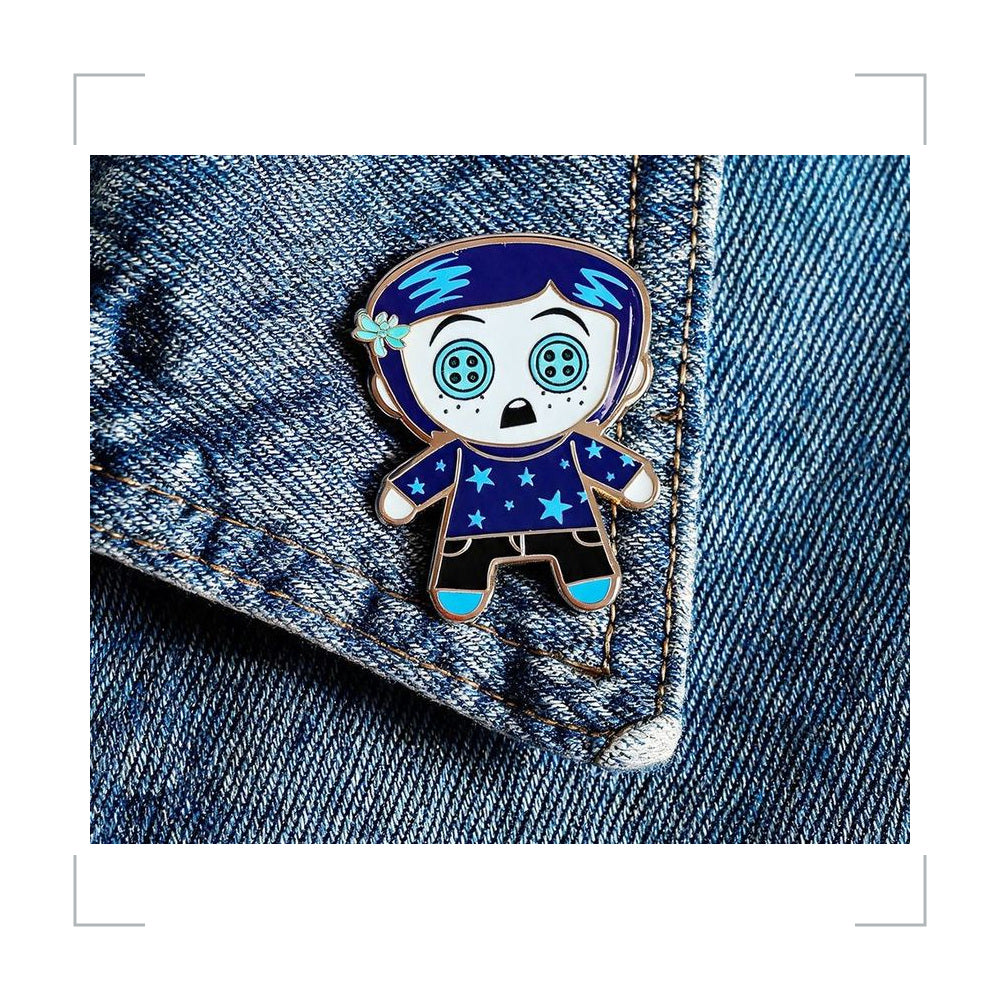 [BG_UNKNOWN] Coraline Zinc Alloy Pin 2