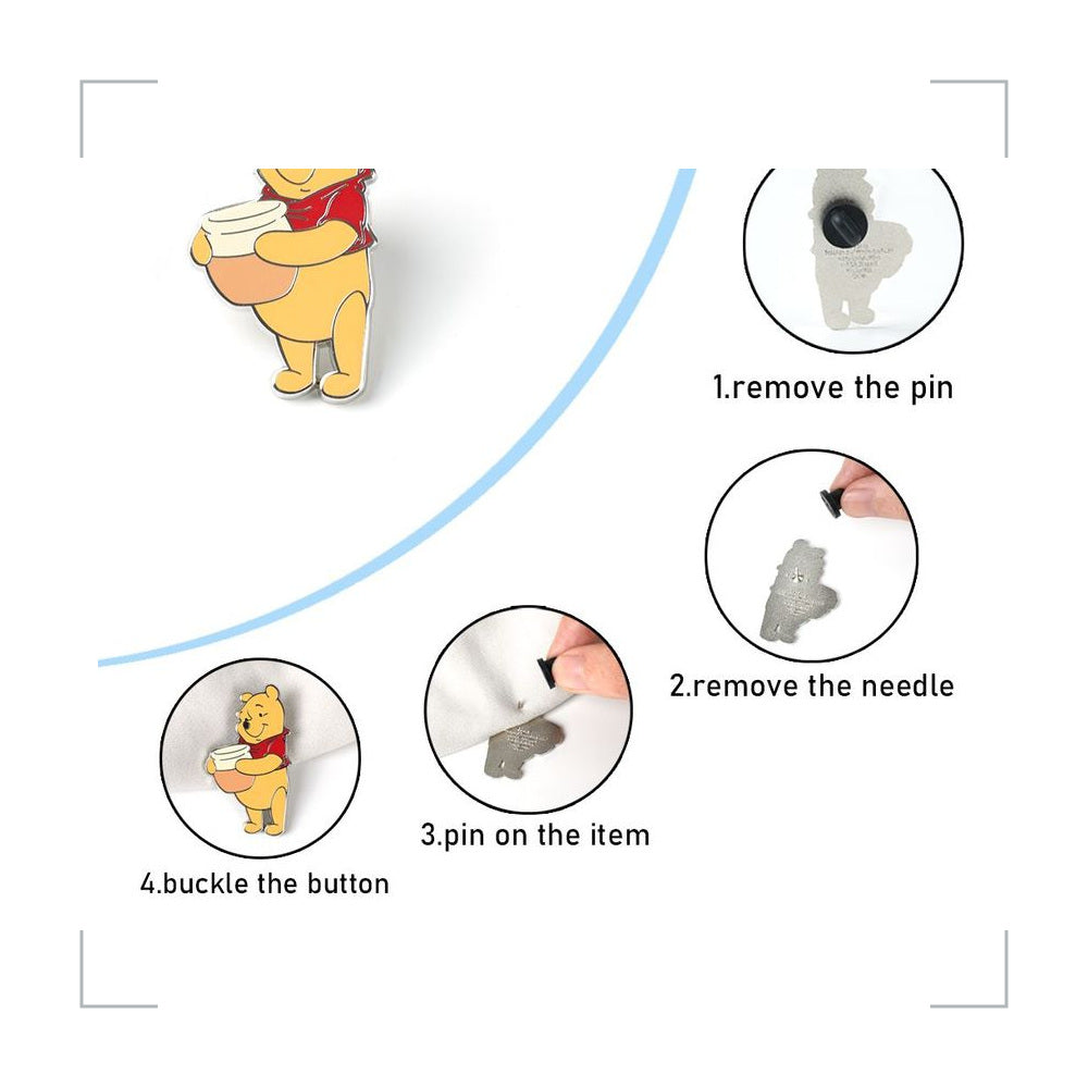 [BG_UNKNOWN] Winnie the Pooh Zinc Alloy Pin 2