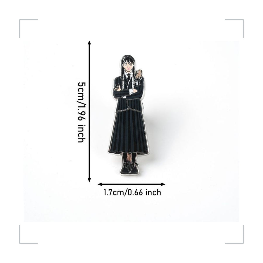 [BG_UNKNOWN] Wednesday Zinc Alloy Pin 2