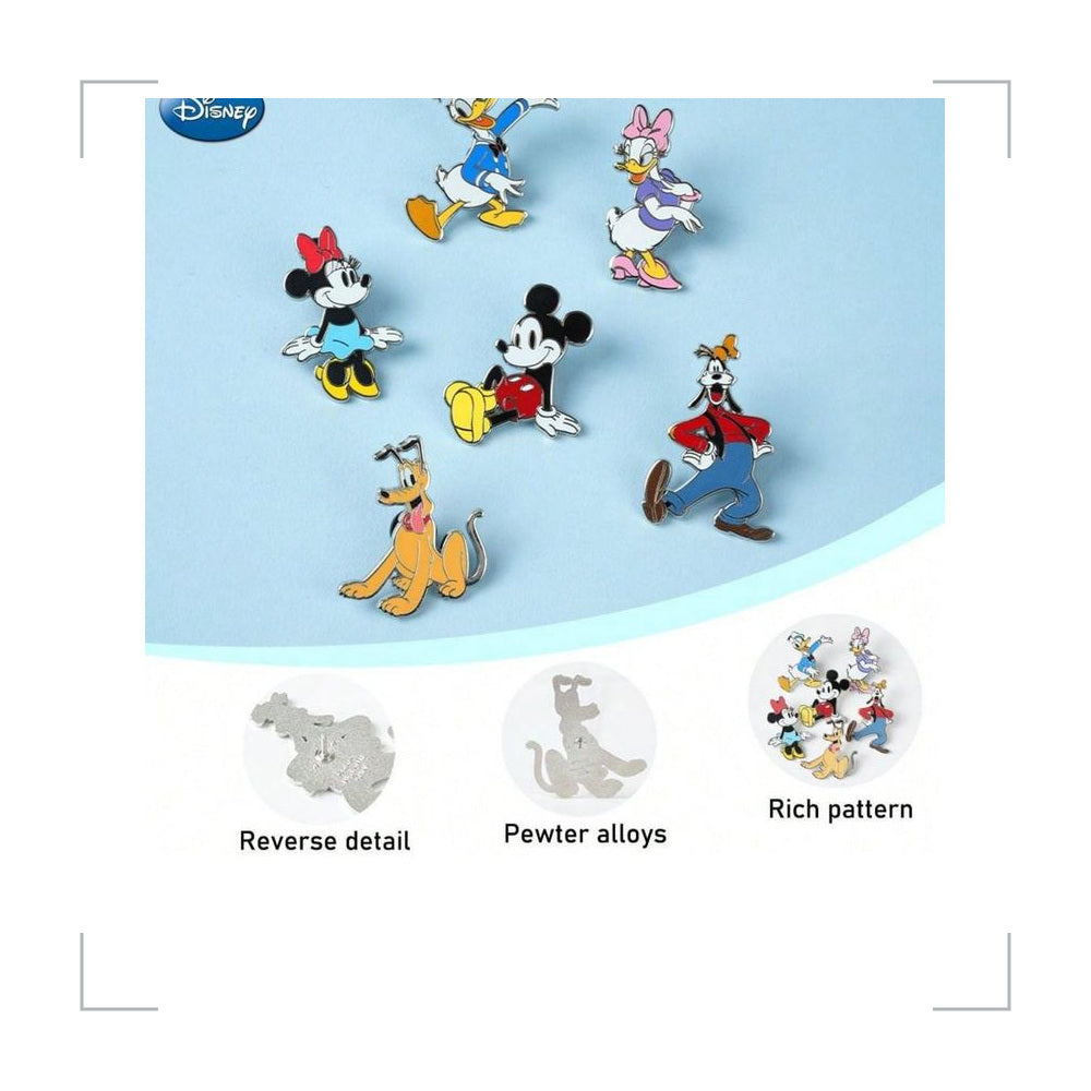 [BG_UNKNOWN] Disney Mickey Mouse Zinc Alloy Brooch Pin 2