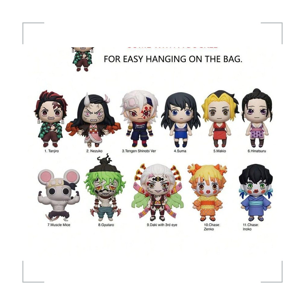[BG_UNKNOWN] Demon Slayer PVC Blind Bag Keychain 3