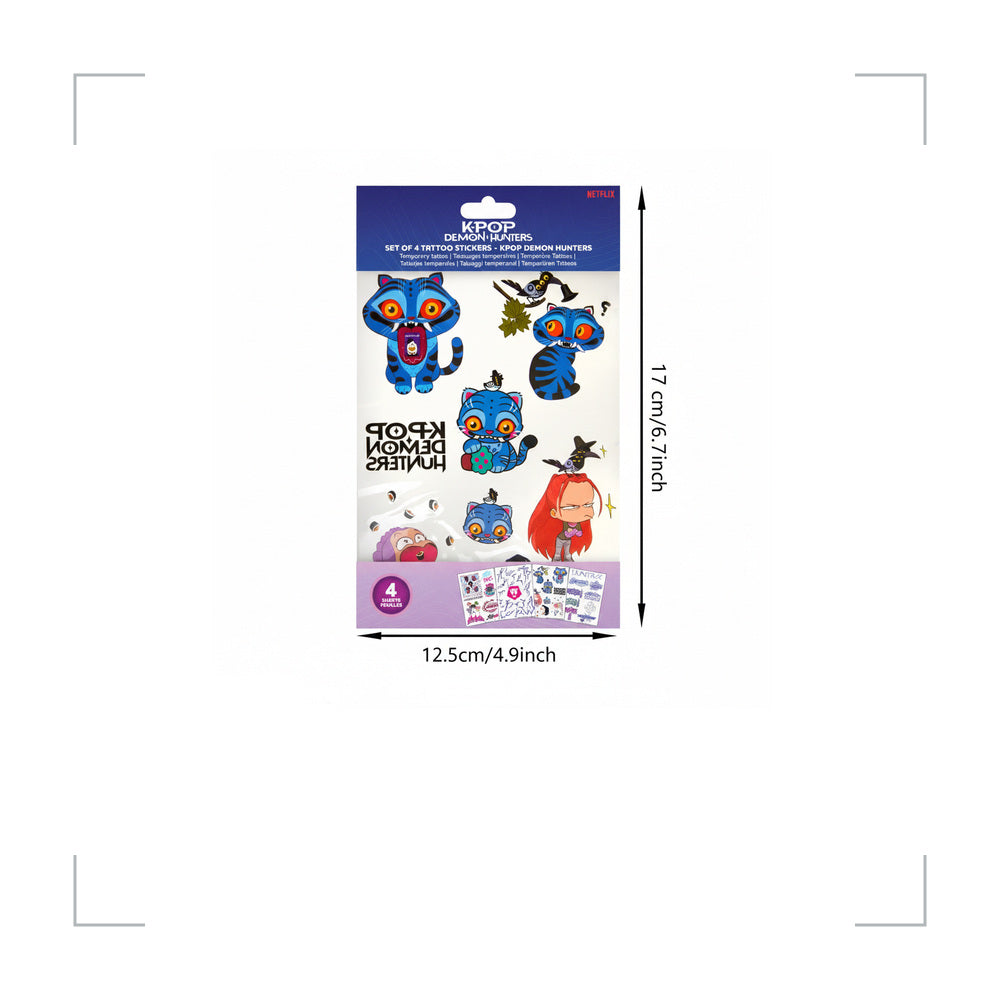 [BG_UNKNOWN] Kpop Demon Hunters Tattoo Stickers 3