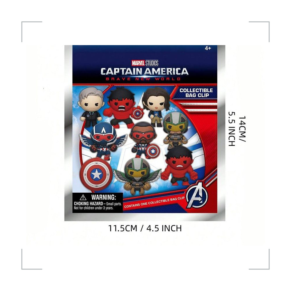 [BG_UNKNOWN] Captain America PVC Blind Bag Keychain 3