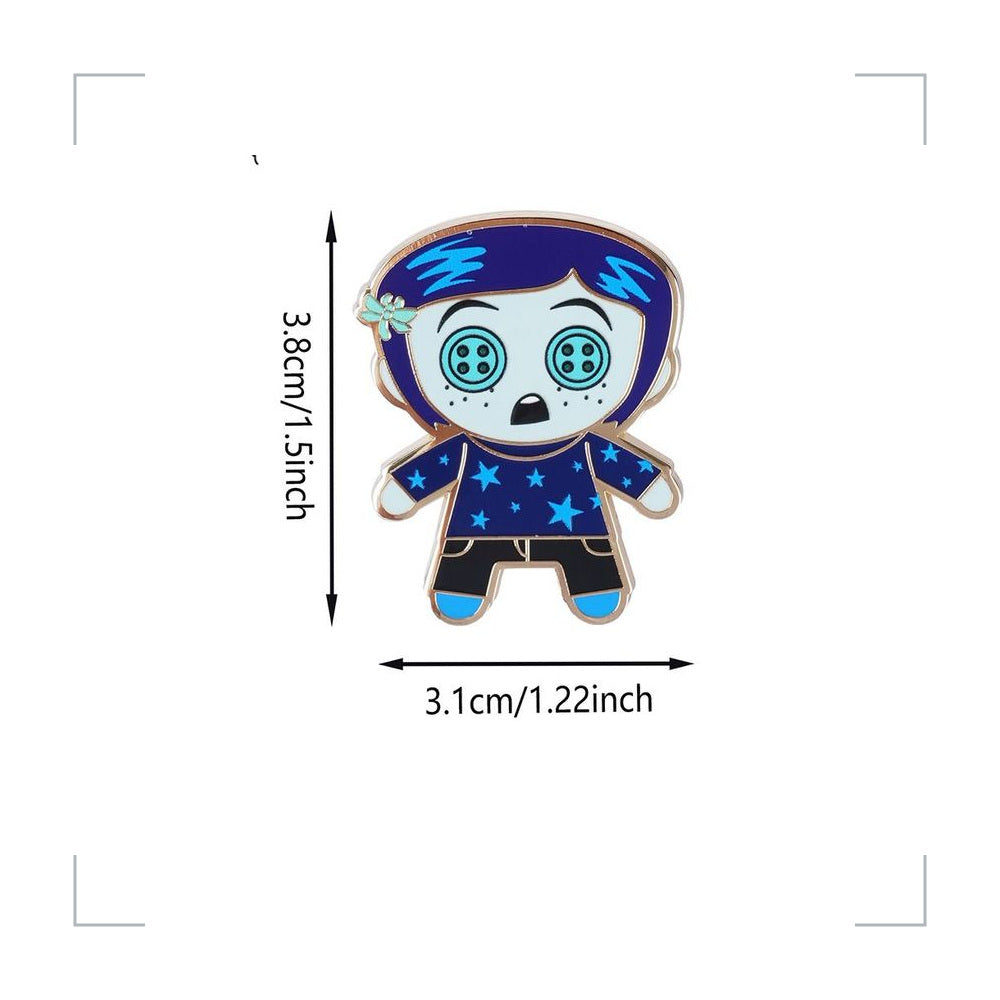 [BG_UNKNOWN] Coraline Zinc Alloy Pin 3