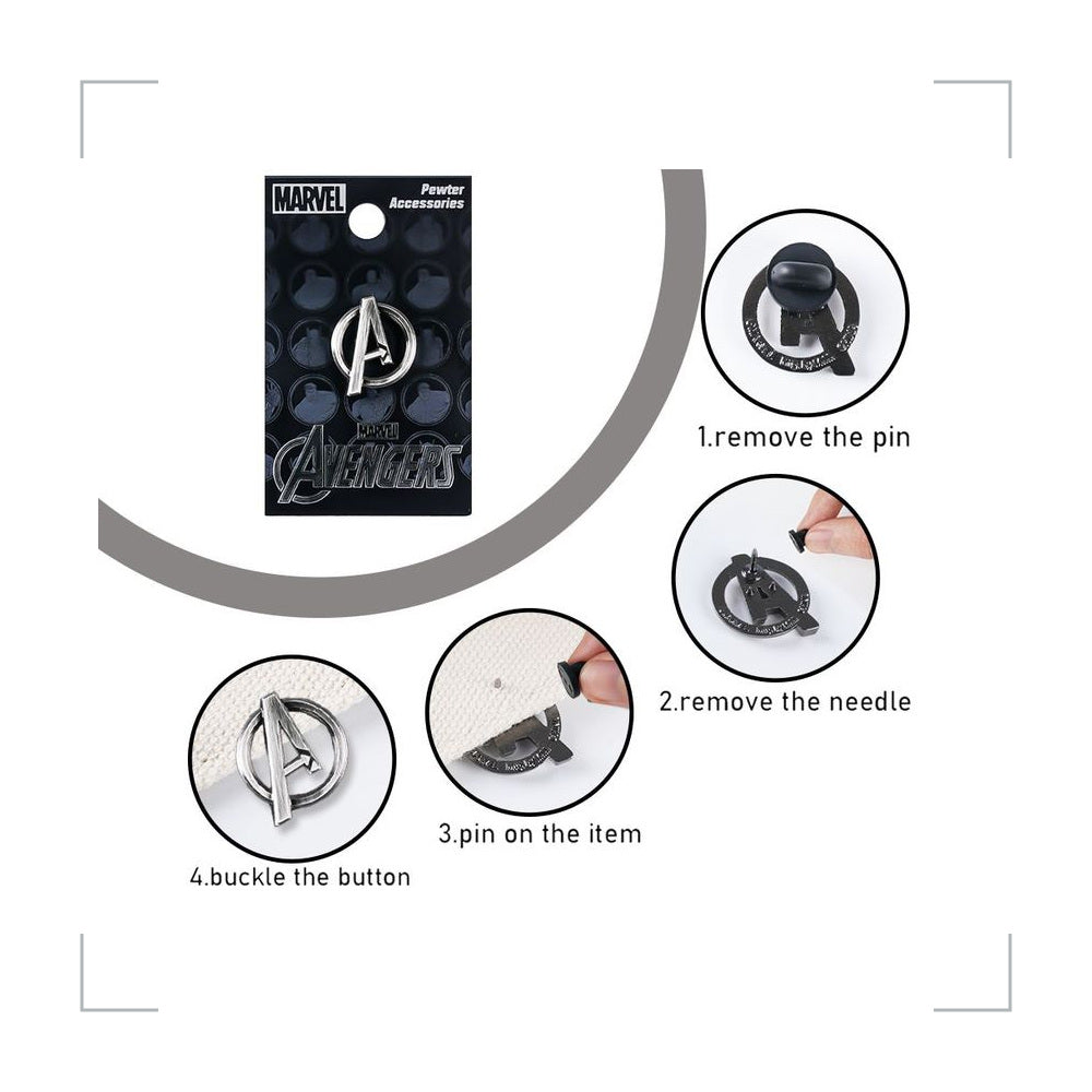 [BG_UNKNOWN] Marvel Avengers Zinc Alloy Brooch 3