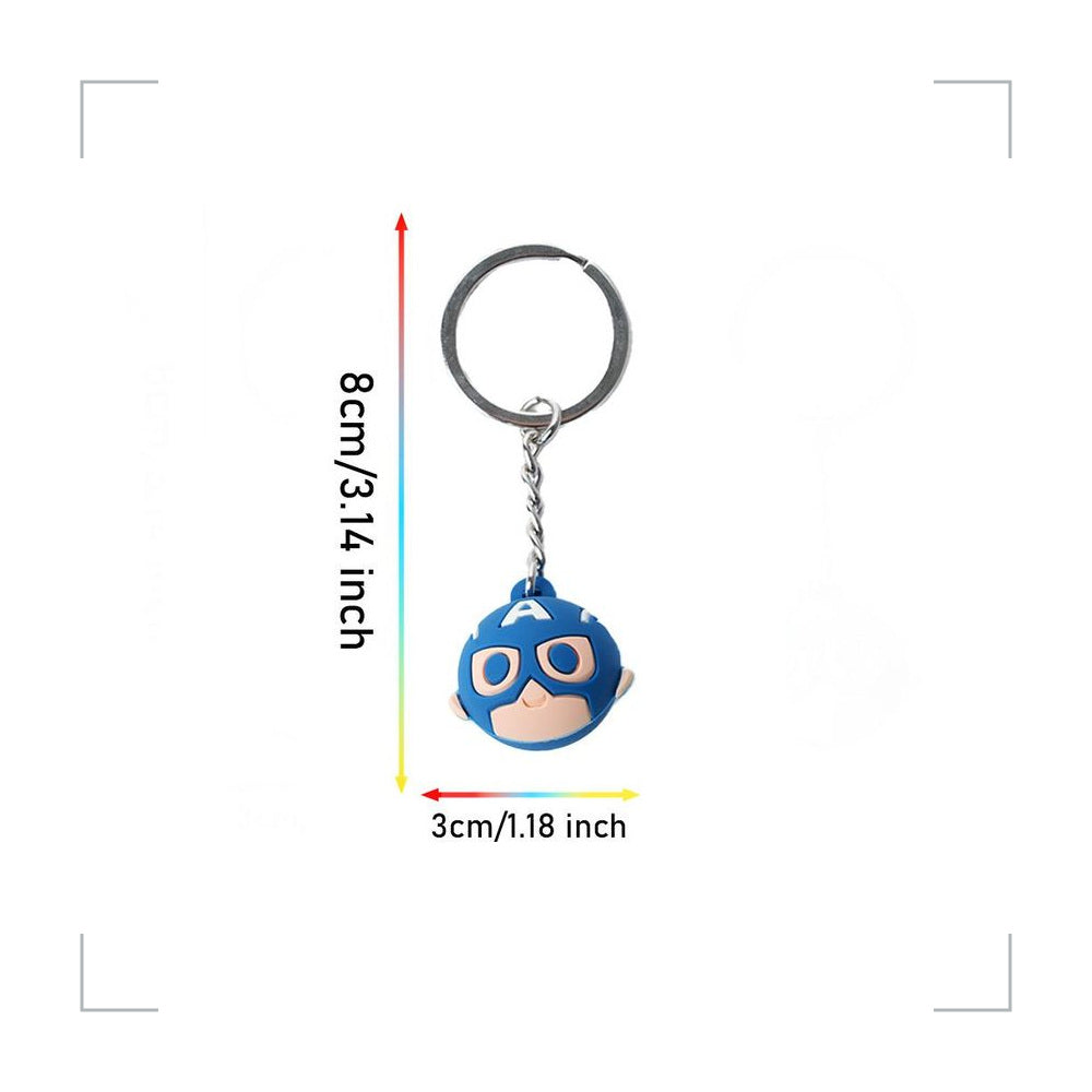 [BG_UNKNOWN] Captain America PVC Keychain 4