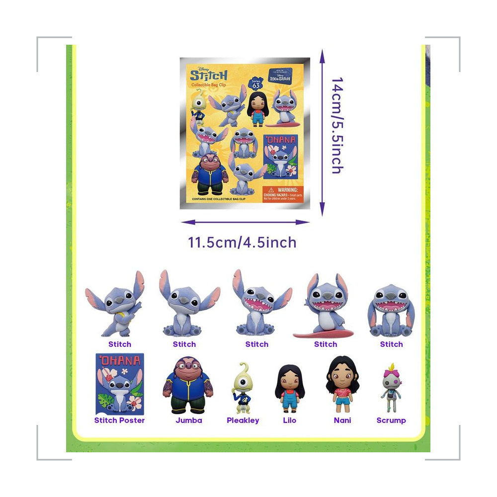 [BG_UNKNOWN] Stitch PVC Blind Bag Keychain 3
