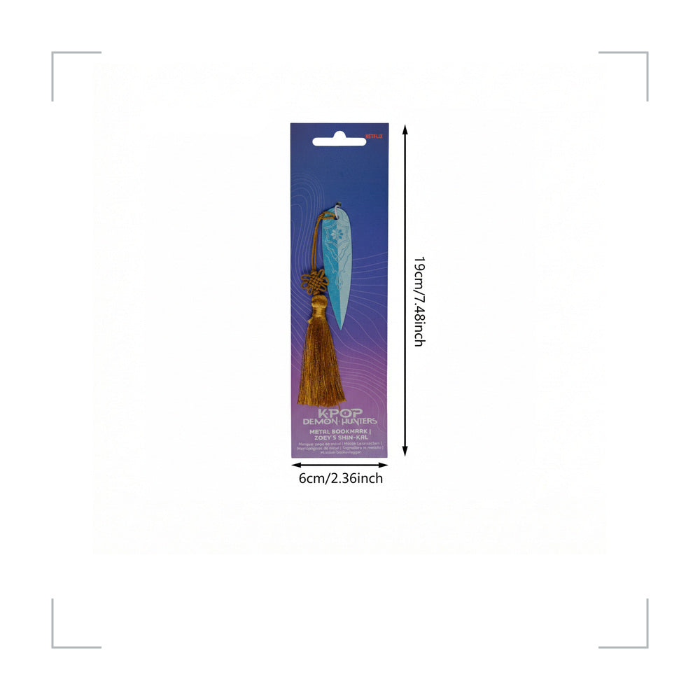[BG_UNKNOWN] Kpop Demon Hunters Stainless Steel Bookmark 3