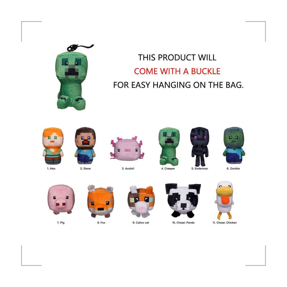 [BG_UNKNOWN] Minecraft Plush Blind Bag Keychain 4
