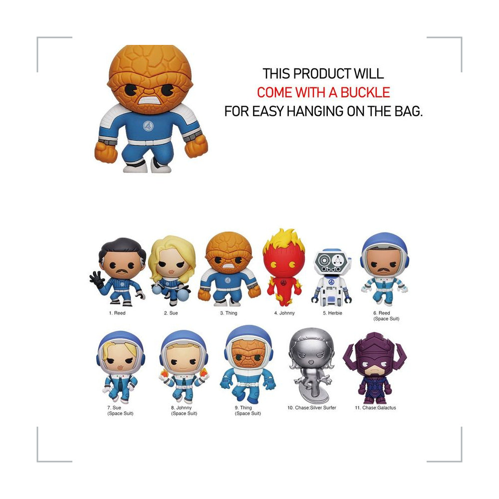 [BG_UNKNOWN] Fantastic Four PVC Blind Bag Keychain 4