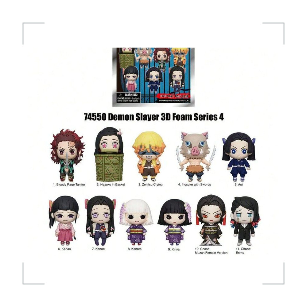 [BG_UNKNOWN] Demon Slayer PVC Blind Bag Keychain 4