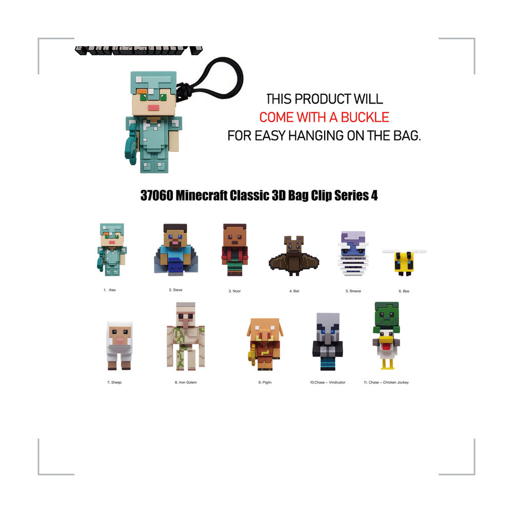 [BG_UNKNOWN] Minecraft PVC Blind Bag Keychain 4