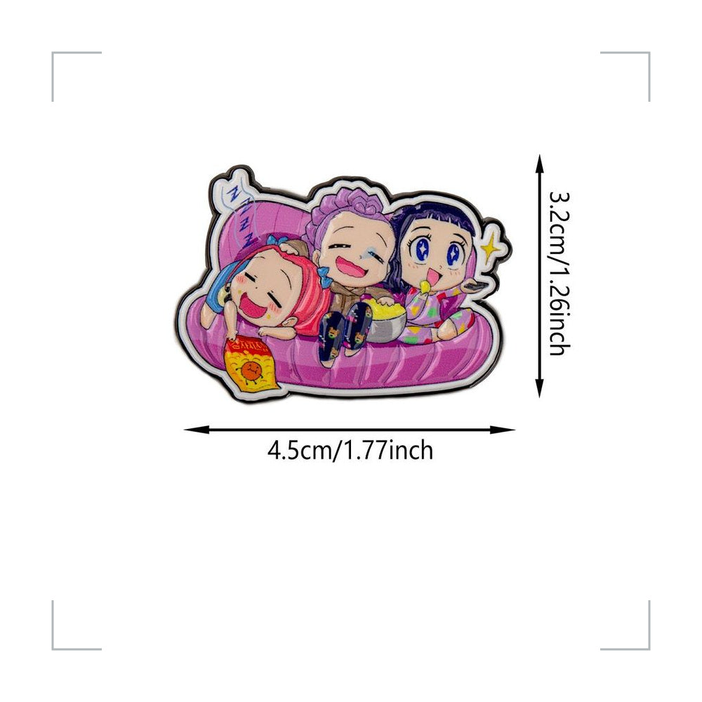 [BG_UNKNOWN] Kpop Demon Hunters Zinc Alloy Pin 4