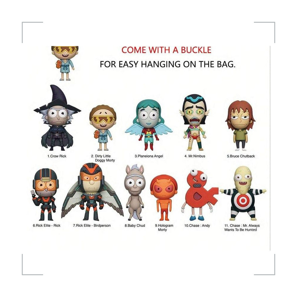 [BG_UNKNOWN] Rick and Morty PVC Blind Bag Keychain 4