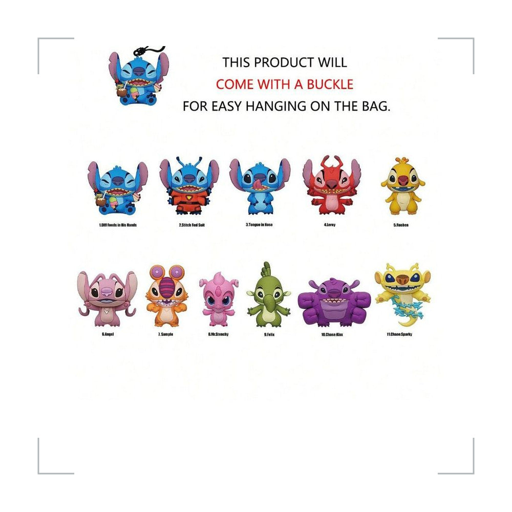 [BG_UNKNOWN] Stitch PVC Blind Bag Keychain 4
