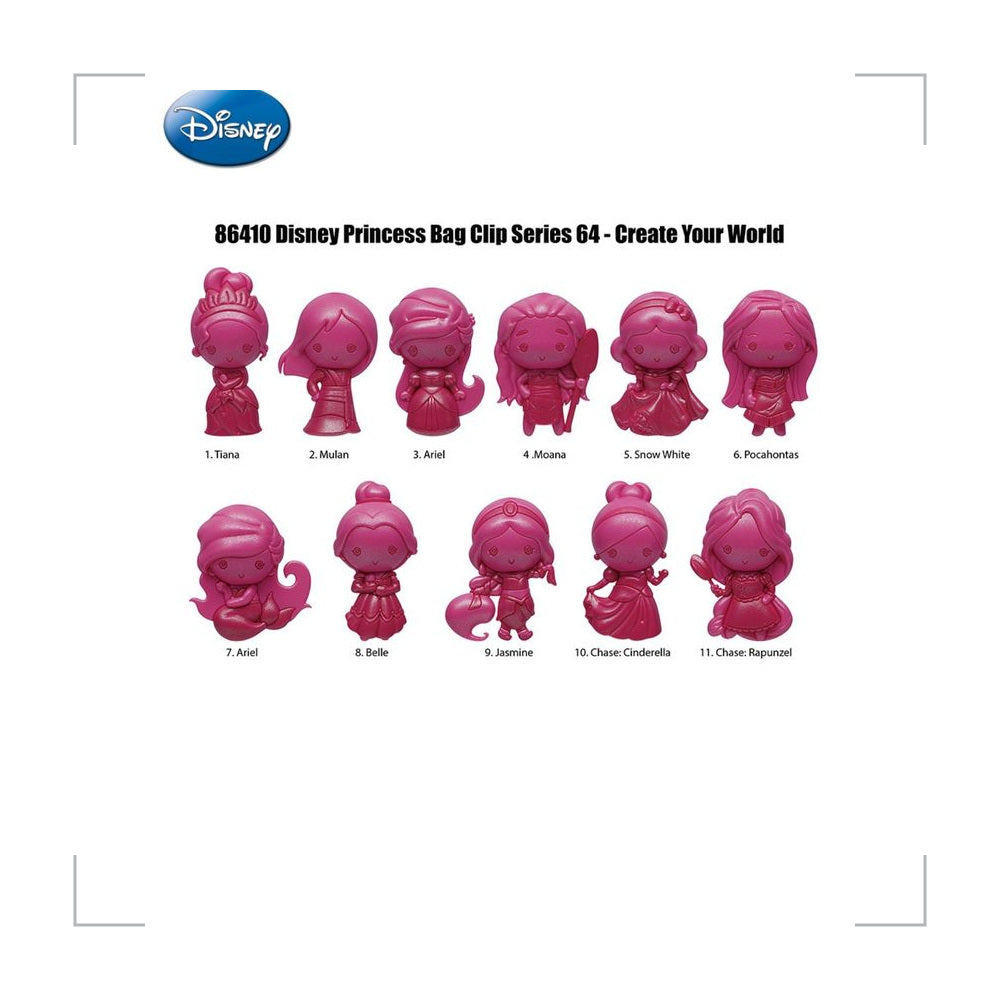 [BG_UNKNOWN] Disney Princess PVC Blind Bag Keychain 5