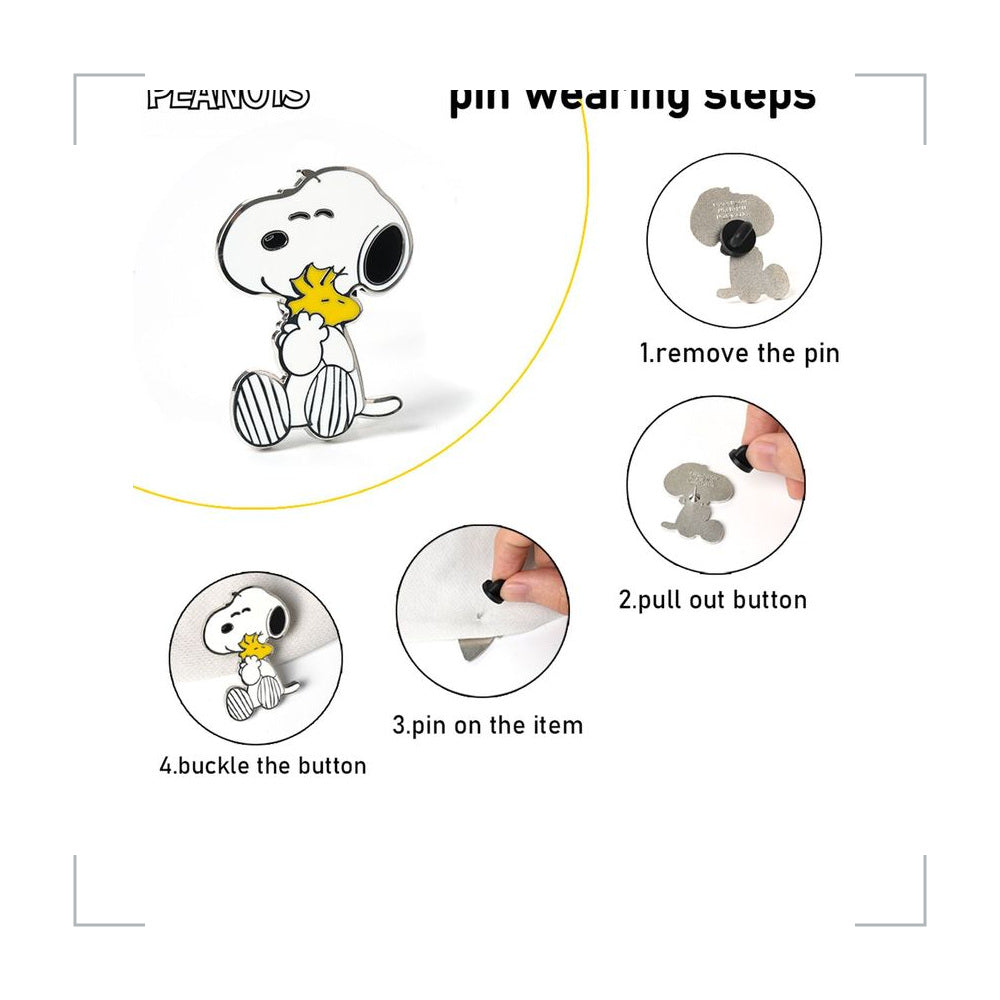 [BG_UNKNOWN] Peanuts Zinc Alloy Brooch 5
