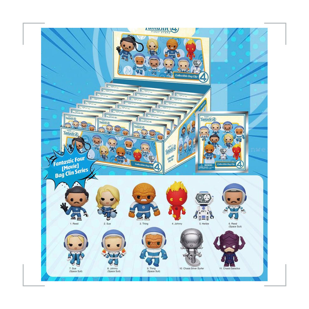 [BG_UNKNOWN] Fantastic Four PVC Blind Bag Keychain 5