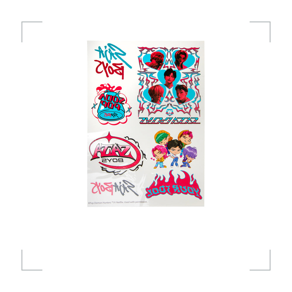 [BG_UNKNOWN] Kpop Demon Hunters Tattoo Stickers 5