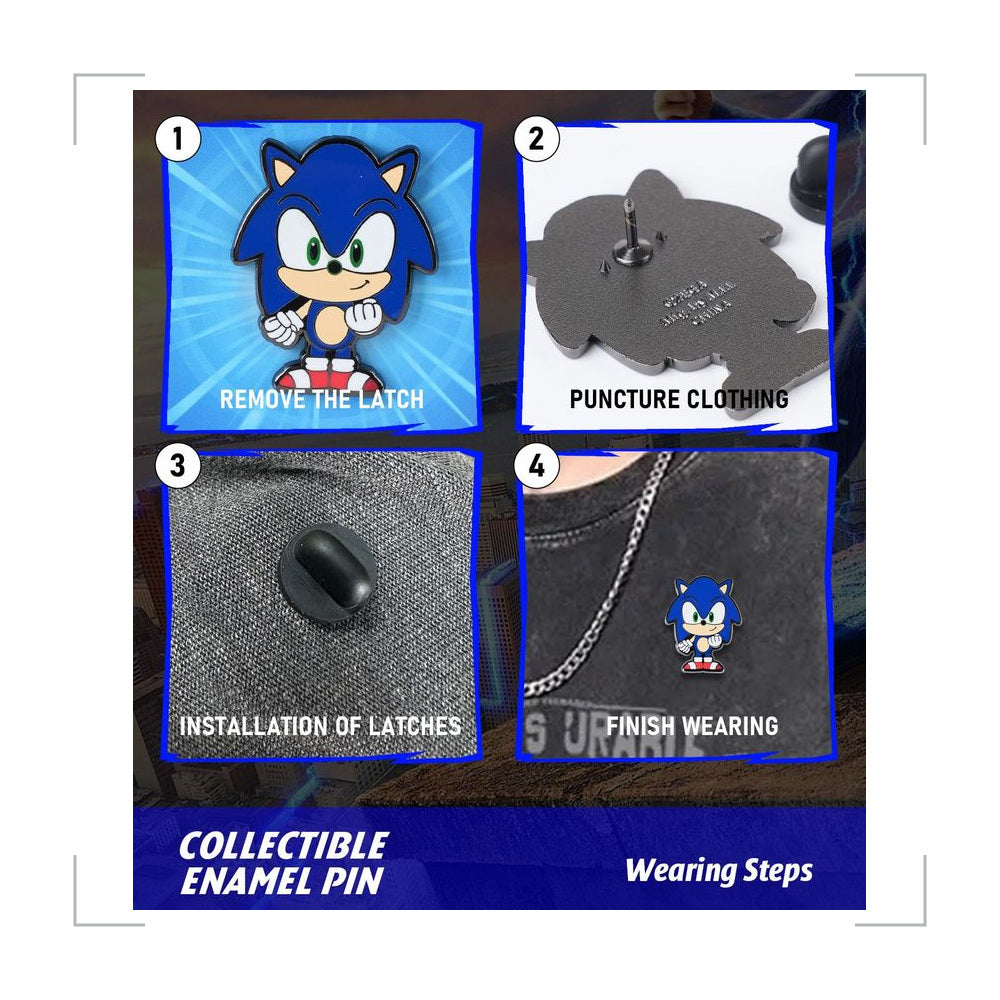 [BG_UNKNOWN] Sonic the Hedgehog Zinc Alloy Brooch 5