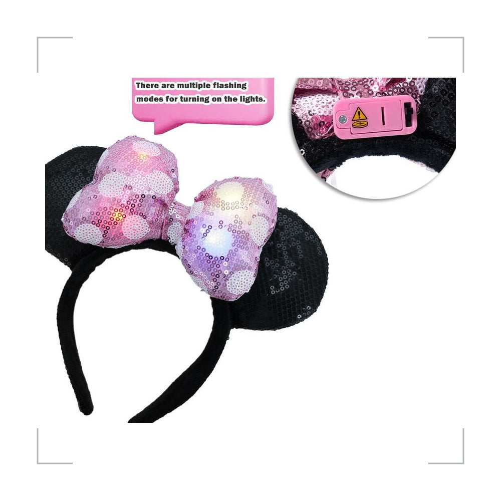 [BG_UNKNOWN] Disney Mickey Mouse Light-Up Headband - Pink 5