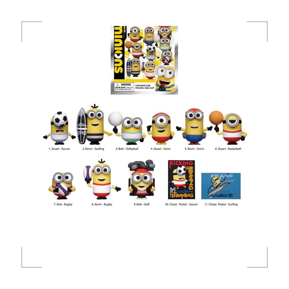 [BG_UNKNOWN] Minions PVC Blind Bag Keychain 5